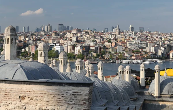 Suleymaniye Badtak Och Galatadistriktet Istanbul City Turkiet — Stockfoto