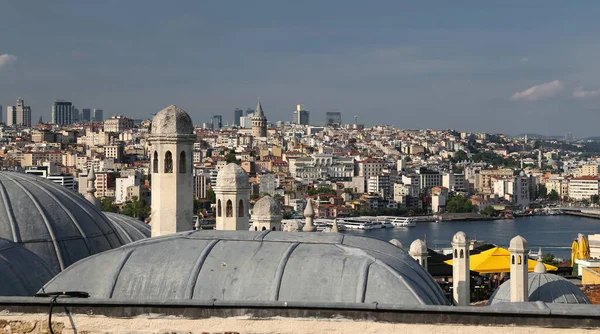 Suleymaniye Badtak Och Galatadistriktet Istanbul City Turkiet — Stockfoto