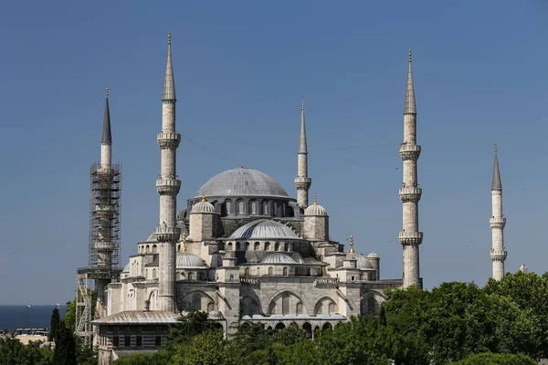 Błękitny Meczet Sultanahmet Stambuł Turcja — Zdjęcie stockowe