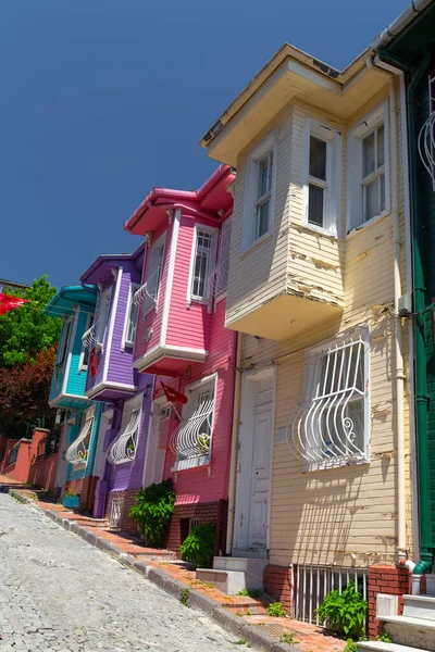 Oude Huizen Kariye Istanbul City Turkije — Stockfoto