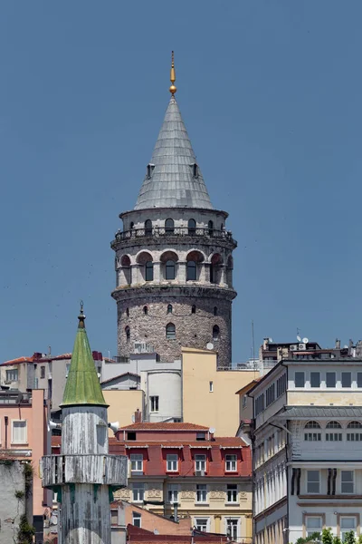 Galata Tower Beyoglu Distriktet Istanbul City Turkiet — Stockfoto