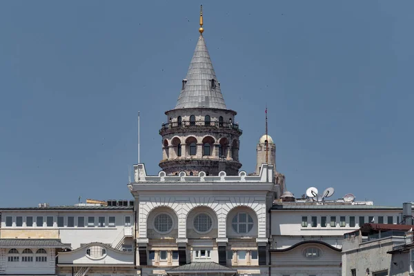 Πύργος Γαλατά Στην Περιοχή Μπεγιόγλου Πόλη Της Κωνσταντινούπολης Τουρκία — Φωτογραφία Αρχείου