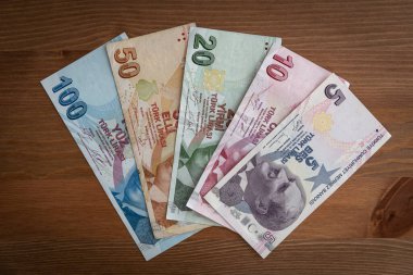 Çeşitli Türk Para Birimi Lira Banknotları