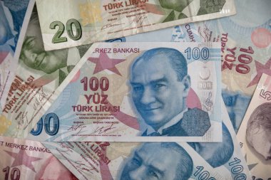 Çeşitli Türk Para Birimi Lira Banknotları