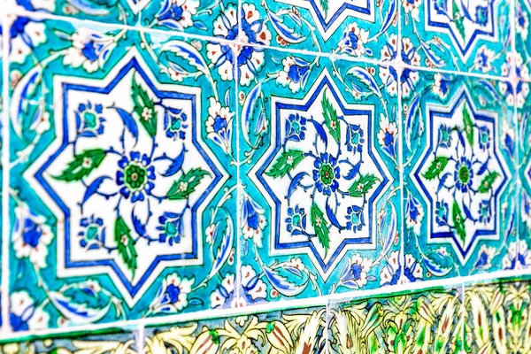 Azulejos Turcos Istambul Turquia — Fotografia de Stock