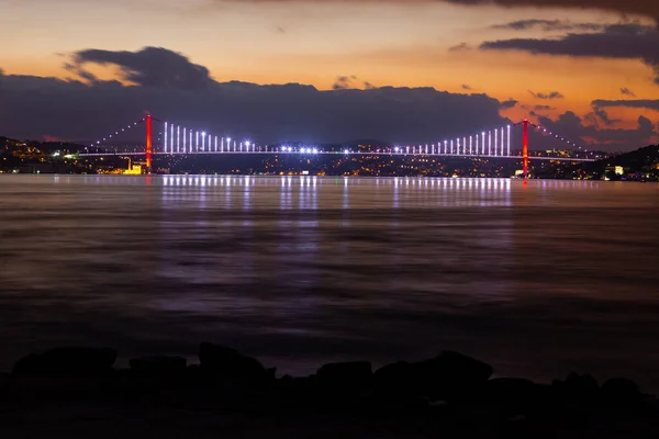 Ιουλίου Γέφυρα Μαρτύρων Στην Πόλη Της Κωνσταντινούπολης Τουρκία — Φωτογραφία Αρχείου