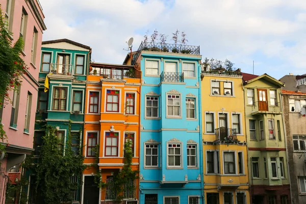 Oude Huizen Fener Istanbul City Turkije — Stockfoto