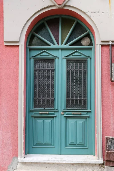 Puerta Una Casa Distrito Fener Ciudad Estambul Turquía — Foto de Stock