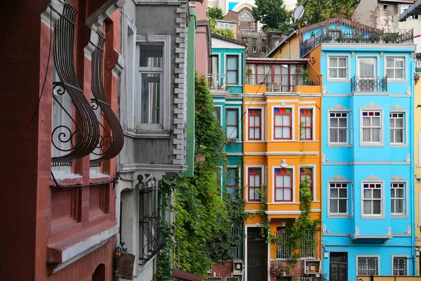 Oude Huizen Fener Istanbul City Turkije — Stockfoto