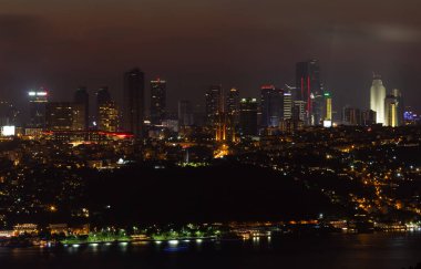 İstanbul Şehri, Türkiye 'deki Gökdelenlerin Gece Görüşü
