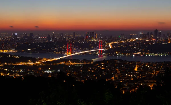 Juillet Pont Des Martyrs Istanbul Turquie — Photo