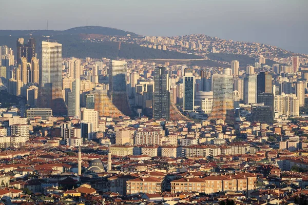 Edifícios Atasehir District Istambul City Turquia — Fotografia de Stock