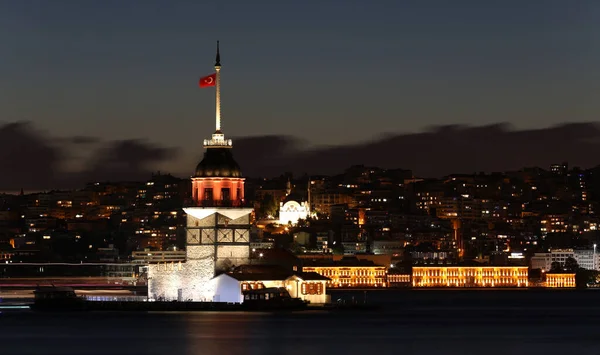 Panenská Věž Bosphorském Průlivu Istanbul City Turecko — Stock fotografie