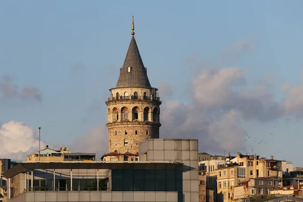 Galata Tower Okrese Beyoglu Istanbul City Turecko — Stock fotografie