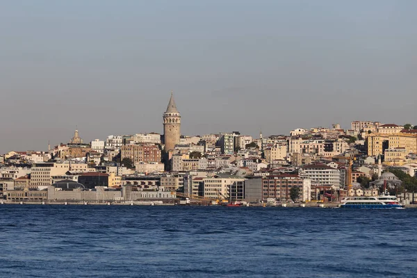 Wieża Galata Dzielnicy Beyoglu Stambuł Turcja — Zdjęcie stockowe