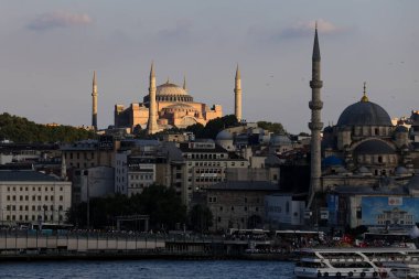 İSTANBUL, TURKEY - Ağustos 01, 2020: İstanbul 'daki Ayasofya Camii.