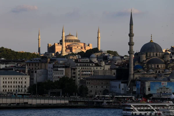 İSTANBUL, TURKEY - Ağustos 01, 2020: İstanbul 'daki Ayasofya Camii.