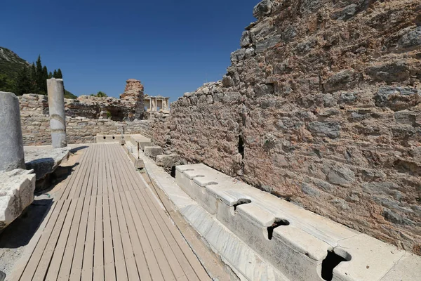 Baños Públicos Éfeso Ciudad Antigua Izmir City Turquía — Foto de Stock