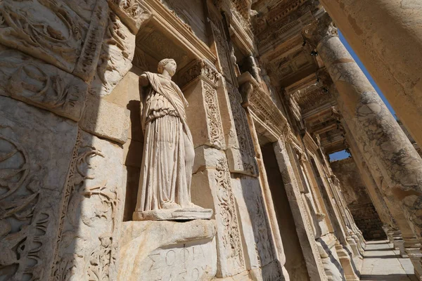 Personificatie Van Het Wijsheidsbeeld Efeze Oude Stad Selcuk Stad Izmir — Stockfoto