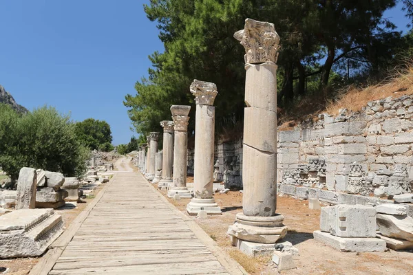 Starożytne Miasto Efez Mieście Selcuk Izmir Turcja — Zdjęcie stockowe