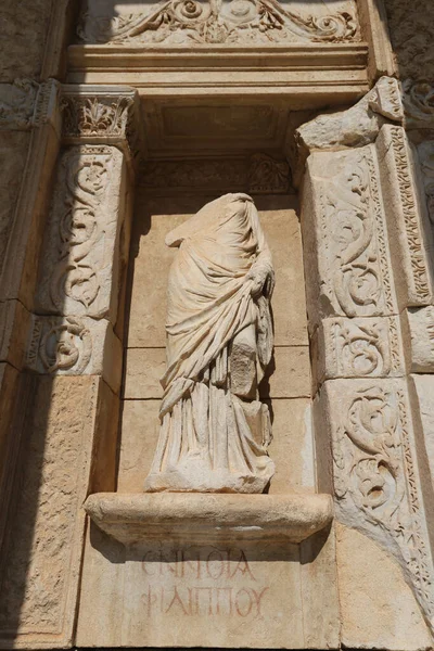 Ephesus Antik Kentinde Ennoia Stihbarat Heykeli Selcuk Kasabası Zmir Şehri — Stok fotoğraf