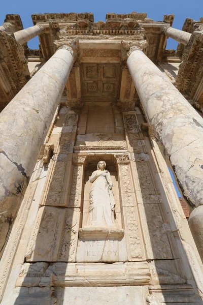 Personifizierung Der Tugend Statue Von Arete Der Antiken Stadt Ephesus — Stockfoto