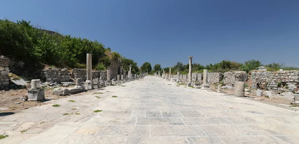 Arcadian Street Ephesus Ancient City Izmir City Turkey — стокове фото