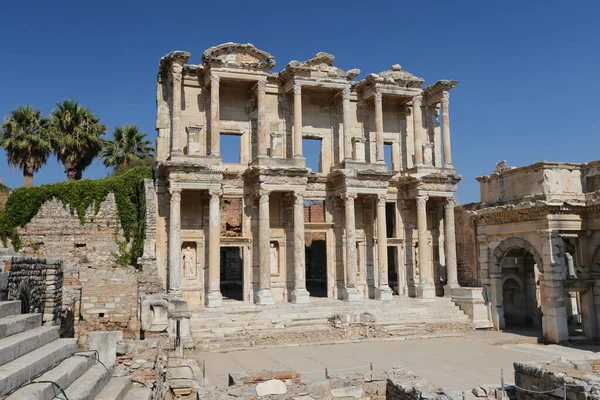 Bibliothèque Celsus Ephèse Ancienne Ville Selcuk Ville Izmir Ville Turquie — Photo