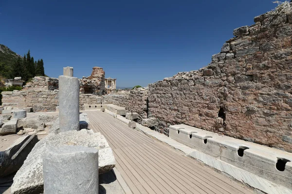 Efes Antik Kenti Umumi Tuvaletleri Zmir Şehri Türkiye — Stok fotoğraf