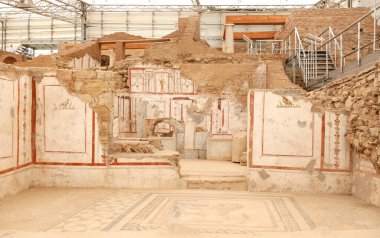 Efes Antik Kenti, İzmir 'deki Terrace Evlerinde duvar çizimleri, Türkiye