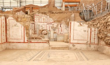 Efes Antik Kenti, İzmir 'deki Terrace Evlerinde duvar çizimleri, Türkiye