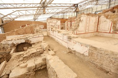 Efes Antik Kenti, İzmir 'deki Terrace Evlerinde duvar çizimleri, Türkiye