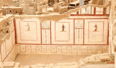 Efes Antik Kenti, İzmir 'deki Terrace Evlerinde duvar çizimleri, Türkiye