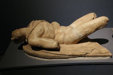 Efes Müzesi 'ndeki heykel, Selcuk Kasabası, İzmir Kenti, Türkiye