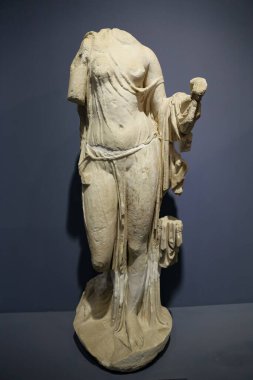 Efes Müzesi 'ndeki heykel, Selcuk Kasabası, İzmir Kenti, Türkiye