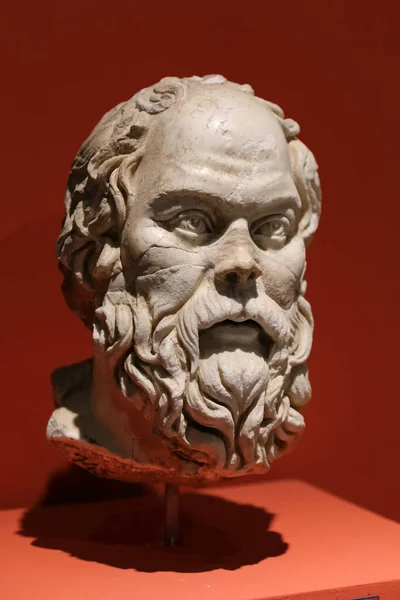 Socrates Statue Ephesus Museum Selcuk Town Izmir City Turkey — Stock Photo, Image