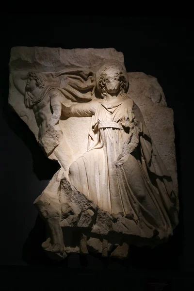 Reliéfy Parthian Monument Muzeu Efesus Selcuk Town Izmir City Turecko — Stock fotografie