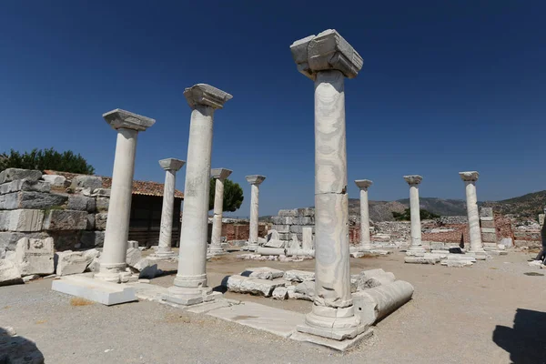 Basiliek Van John Selcuk Town Izmir City Turkije — Stockfoto