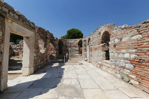 Bazilika Jana Selcuk Town Izmir City Turecko — Stock fotografie