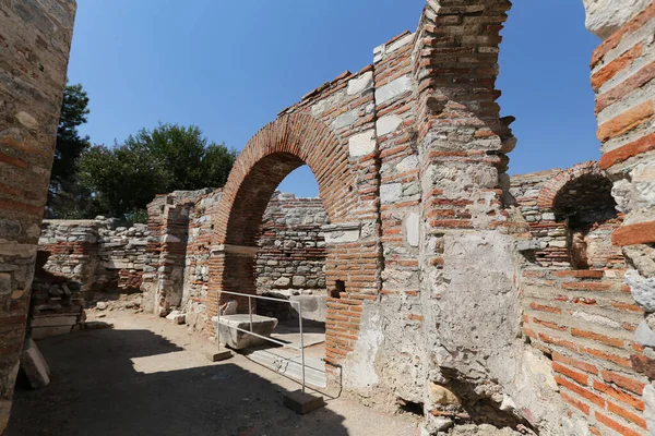 Bazilika Jana Selcuk Town Izmir City Turecko — Stock fotografie