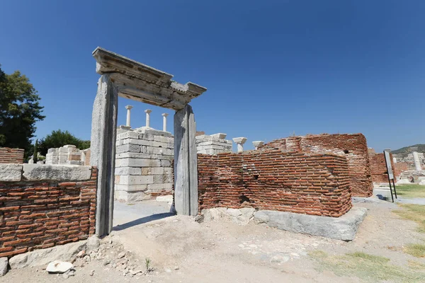 Basiliek Van John Selcuk Town Izmir City Turkije — Stockfoto