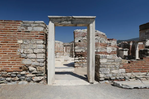 Battistero Della Basilica San Giovanni Nella Città Selcuk Smirne Turchia — Foto Stock