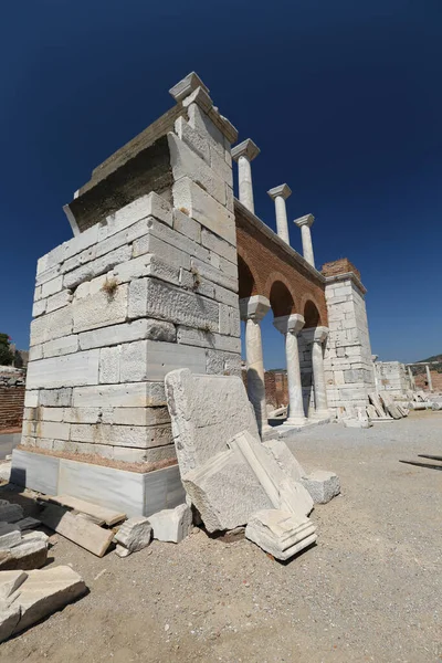 Basilica San Giovanni Selcuk Città Smirne Turchia — Foto Stock