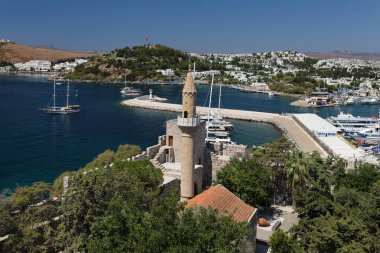Türkiye 'nin Ege kıyısındaki Bodrum Kasabası