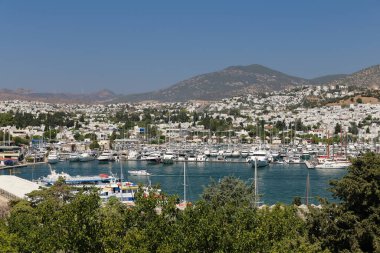 Türkiye 'nin Ege kıyısındaki Bodrum Kasabası