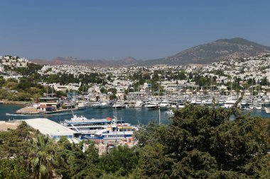 Türkiye 'nin Ege kıyısındaki Bodrum Kasabası