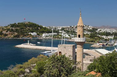 Türkiye 'nin Ege kıyısındaki Bodrum Kasabası