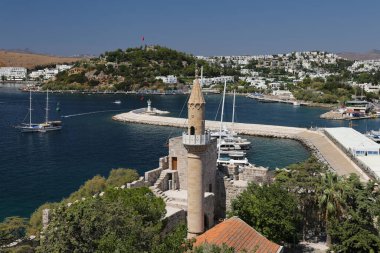 Türkiye 'nin Ege kıyısındaki Bodrum Kasabası