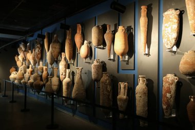 Bodrum Kalesi 'ndeki Amforas, Mugla Şehri, Türkiye
