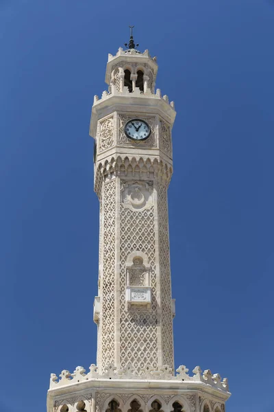 Wieża Zegarowa Izmir Placu Konak Izmir Turcja — Zdjęcie stockowe